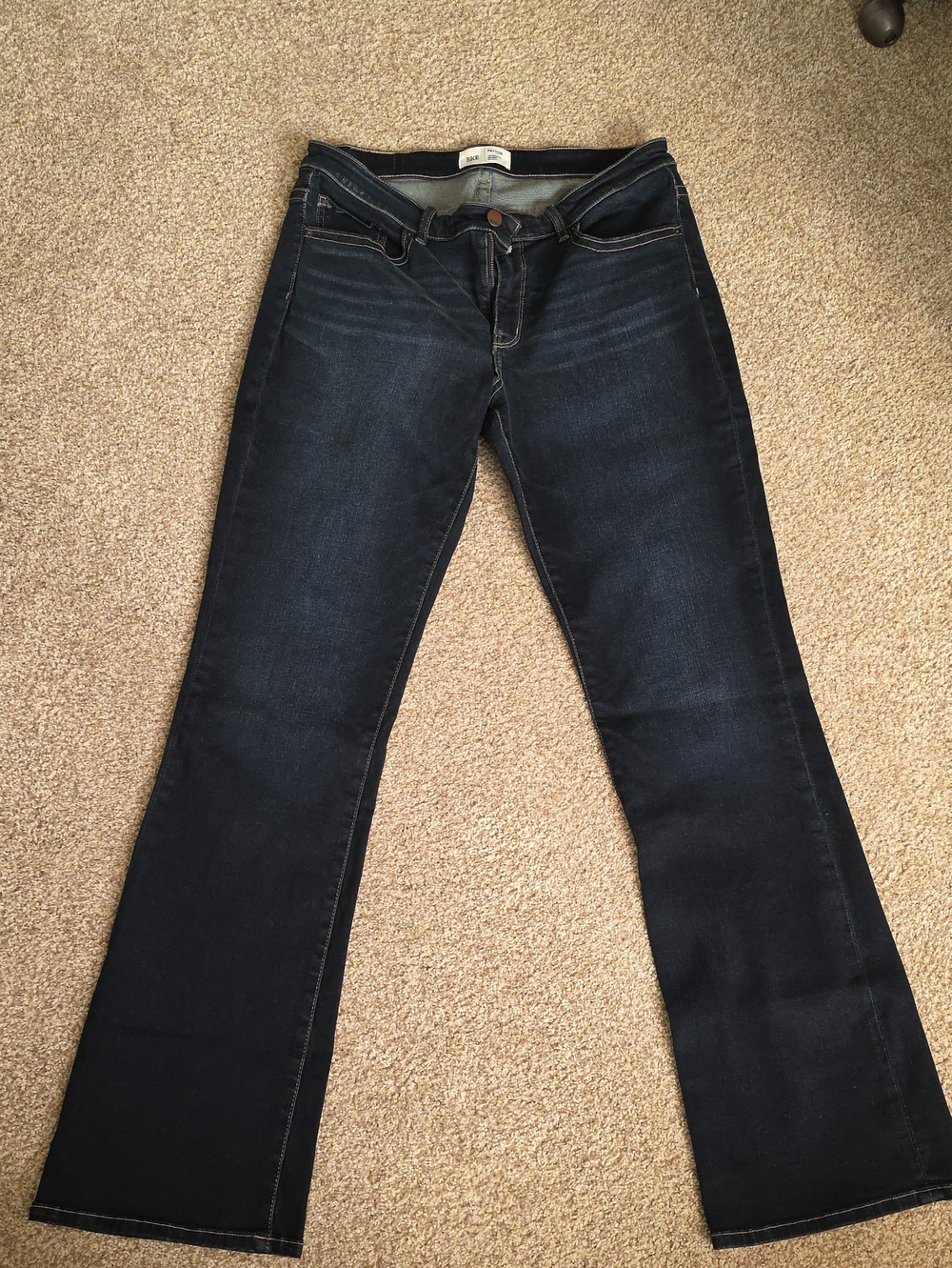 BKE Payton Women's Dark Indigo Flare Jeans 32 X 35 1/2